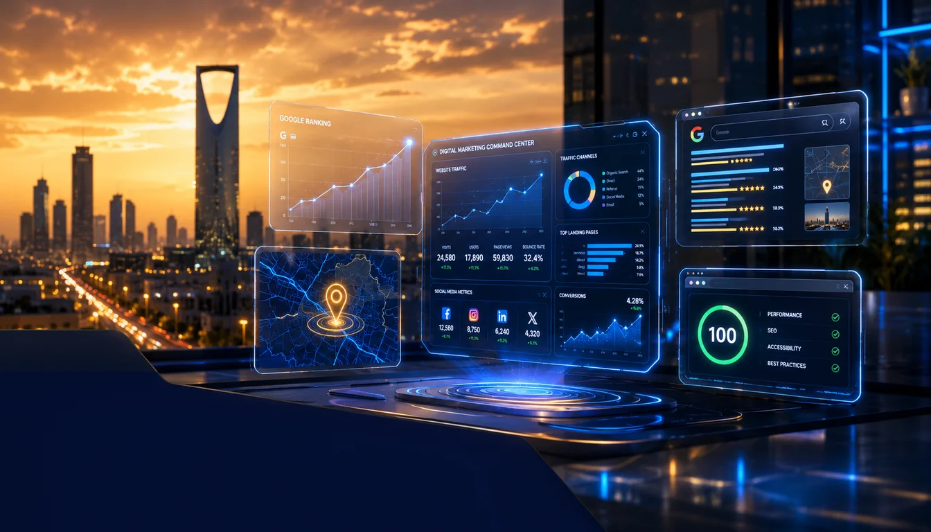 digital marketing agency Riyadh SEO ranking growth rocket Saudi Arabia 2026 guide