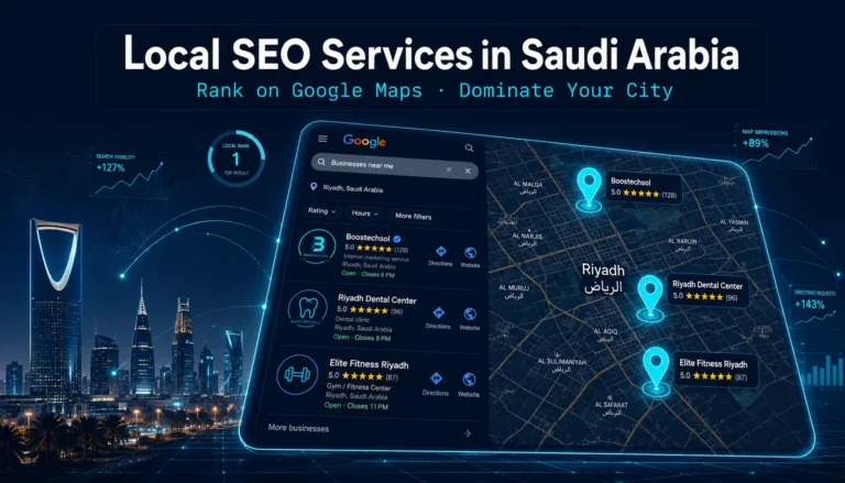 Local SEO services in Saudi Arabia — Google Maps ranking and Google Business Profile optimization for Riyadh businesses